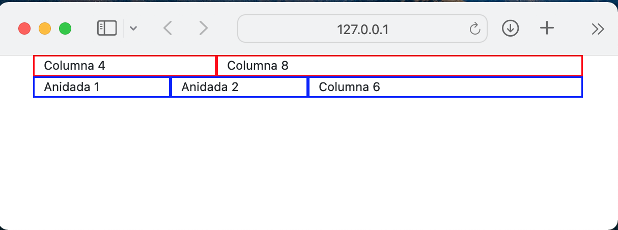 Filas y Columnas en Bootstrap