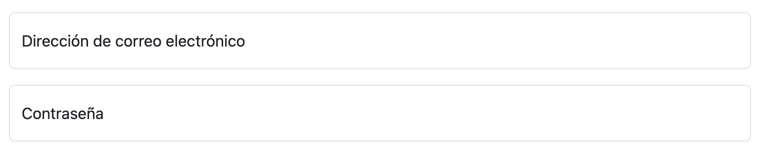 Floating Labels, antes de tener el foco