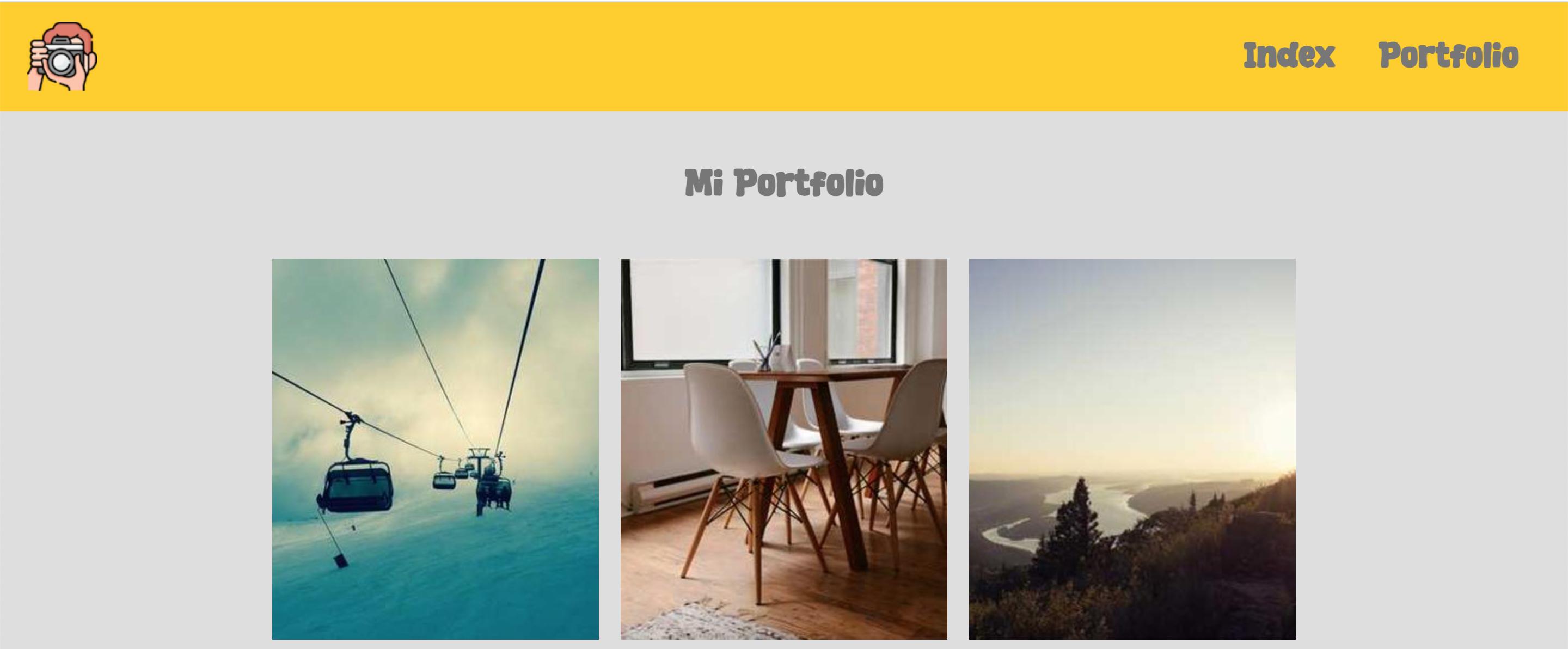 Página de portfolio