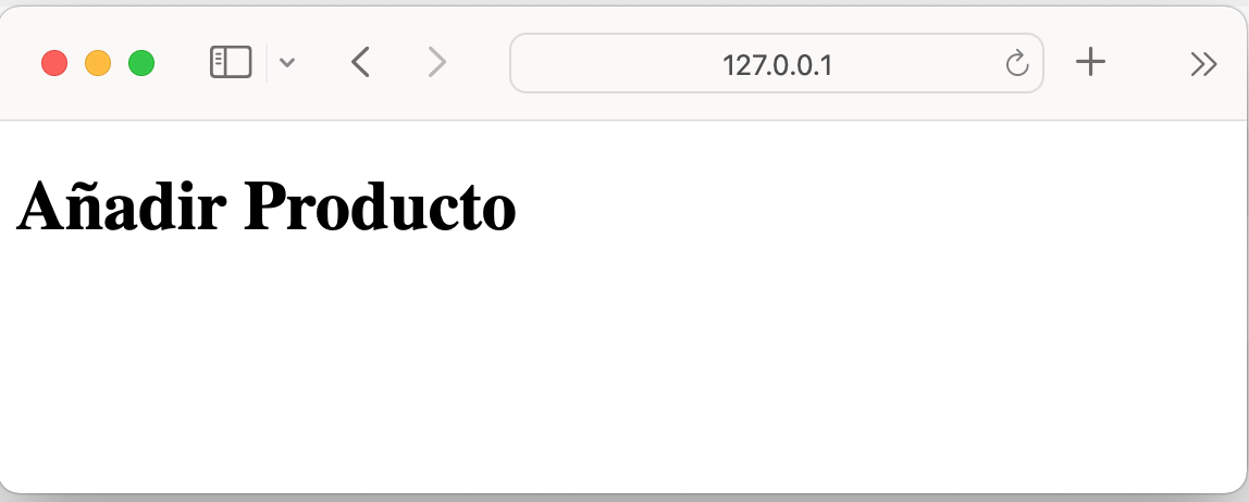 Página de bienvenida de Django