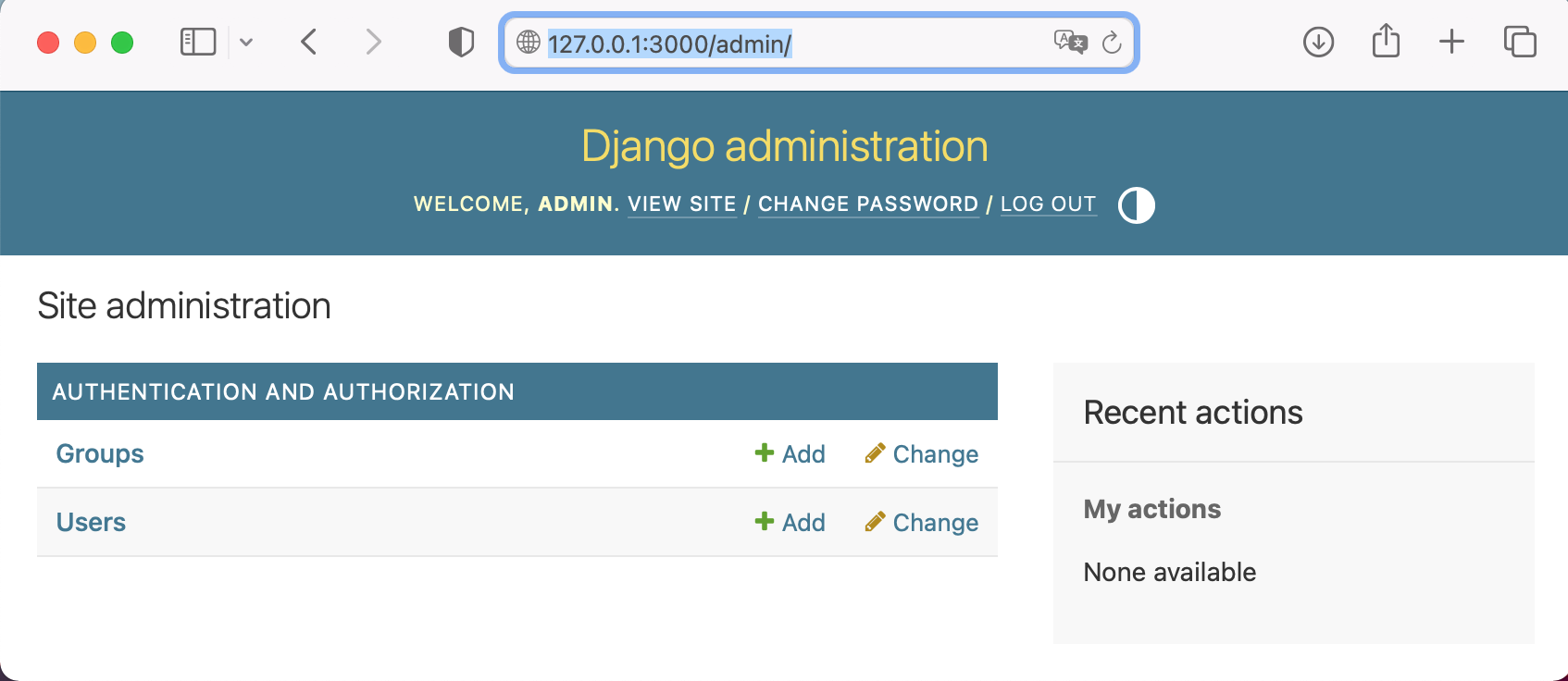 Panel de Administración